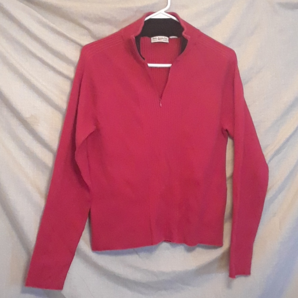 Red Polo sweater